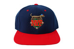 Heritage Hound Snapback Hat - Navy/Red